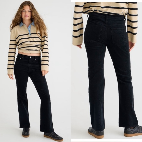 J. Crew Petite high-rise slim demi-boot corduroy pant. - Picture 2 of 16